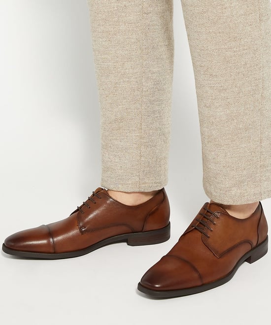 Dune Mens Suffix - Leather Toe Cap Lace Up Derby - Image 3
