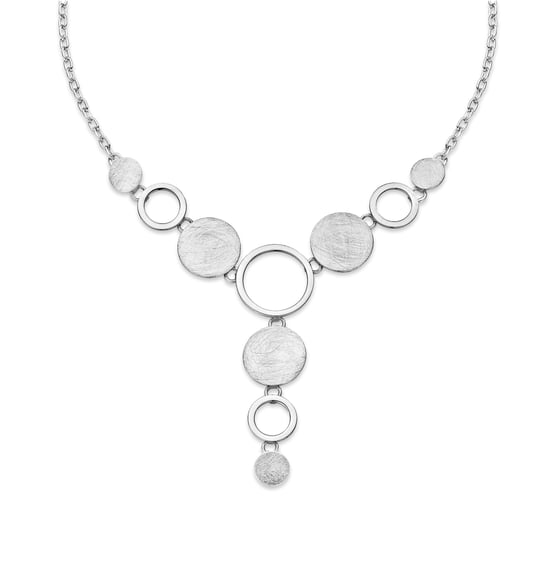 Orphelia Women's 925 Sterling Silver Set: Chain + Bracelet - Silver SET-021 - Image 3