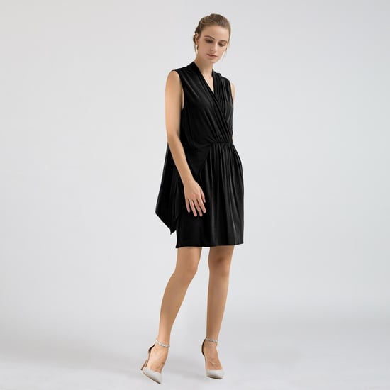 Drape Cupro Jersey Dress - Image 3