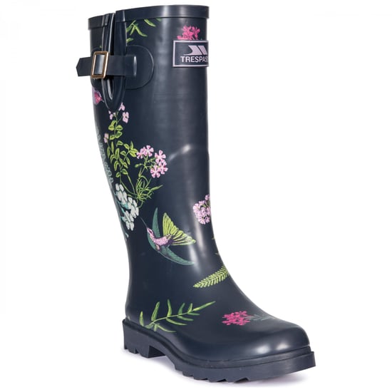 Trespass Womens/Ladies Elena Wellington Boots (Humming Bird Print)