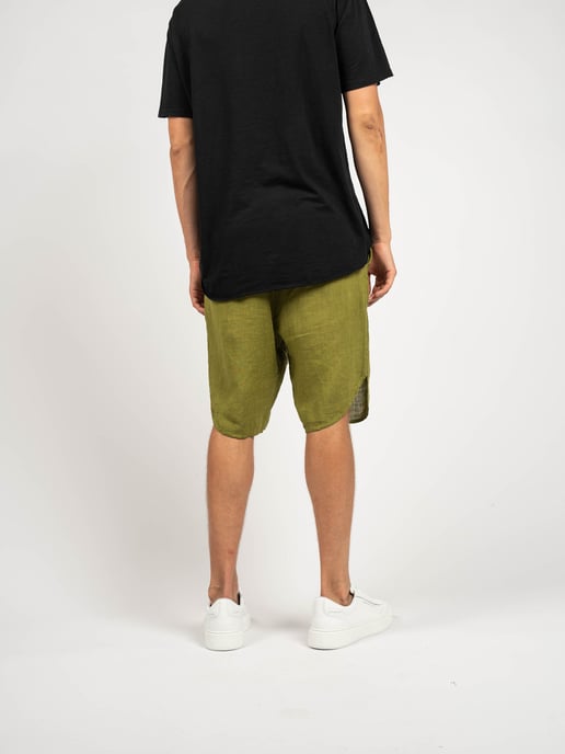 Xagon Man Bermudas Lino del hombre verde - Image 4