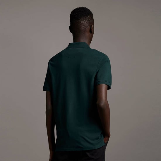 Lyle & Scott Polo SS Plain Polo Shirt Verde - Image 2