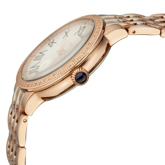 Reloj de acero inoxidable GV2 Astor para mujer con esfera blanca - Image 2