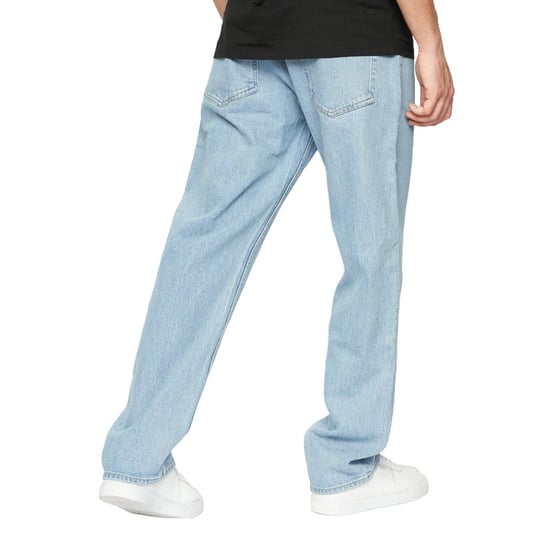 Crosshatch Mens Tillman Stone Wash Baggy Jeans (Light) - Image 2