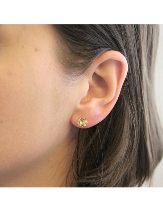 Pendientes Lily - Oro y Cristal - Image 2