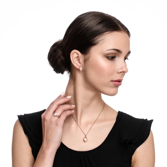 Orphelia 'Sophia' Women's 925 Sterling Silver Chain with Pendant - Rose ZH-7234/RG - Image 4