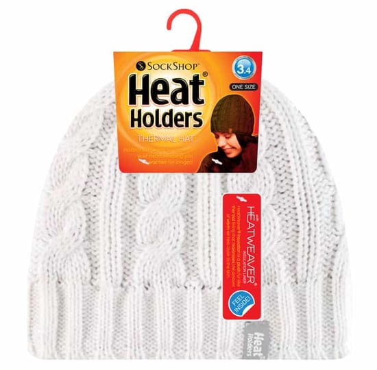Gorro térmico de invierno para mujer con forro polar y punto por cable - Image 2