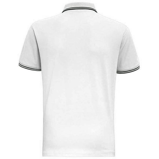 Asquith & Fox Mens Classic Fit Tipped Polo Shirt (White/ Black) - Image 2