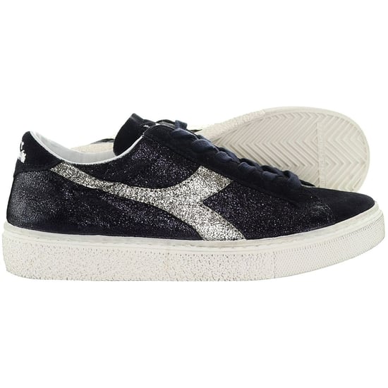 Zapatillas Diadora Montecarlo Glitter Dirty para mujer en negro - Image 4