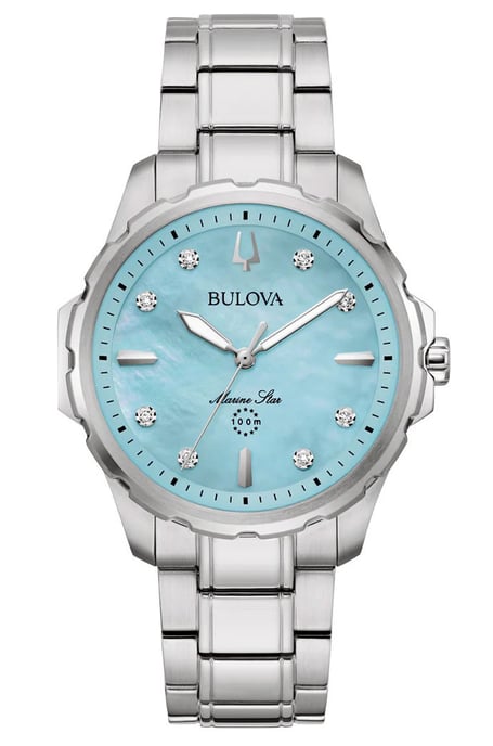 Bulova Marine Star Women's Silver Watch 96P248 - Image 1