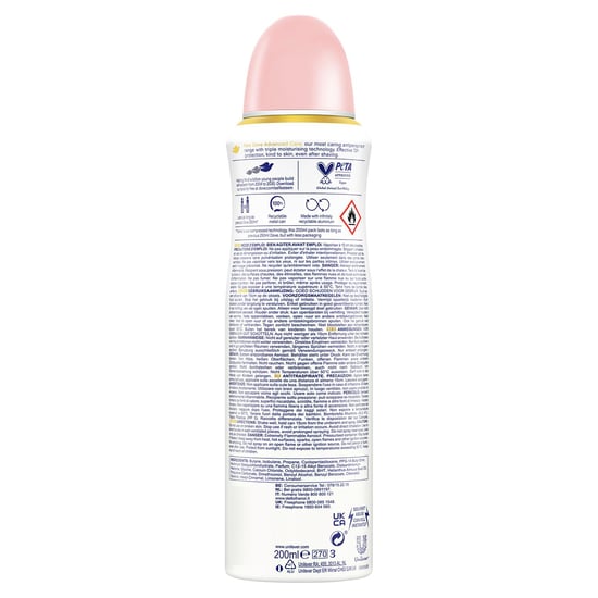 Dove Advanced Care Anti-Perspirant Deodorant Invisible Care, 200ml, 3 Pack