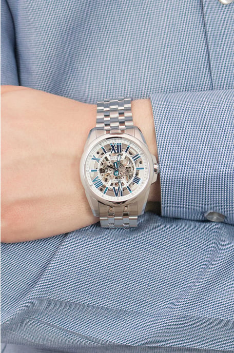 Bulova Classic Automatic Men's Silver Watch 96A187 - Image 6