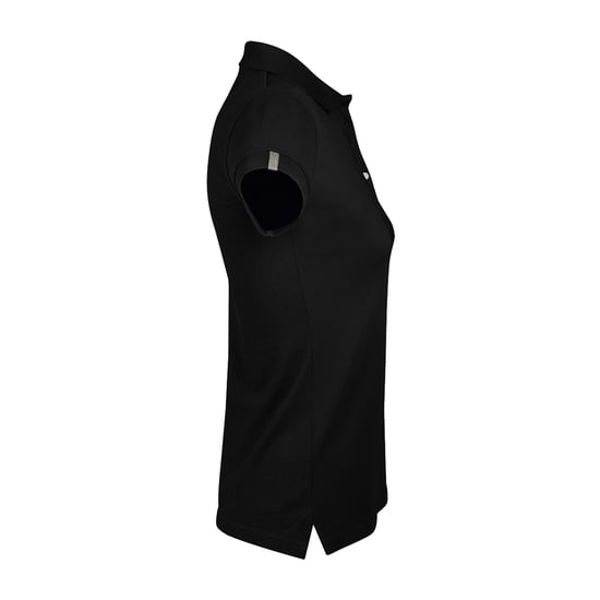 SOLS Womens/Ladies Portland Polo Shirt (Black) - Image 3
