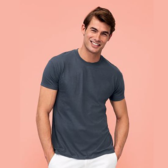 SOLS Mens Regent Short Sleeve T-Shirt (Mouse Grey) - Image 4