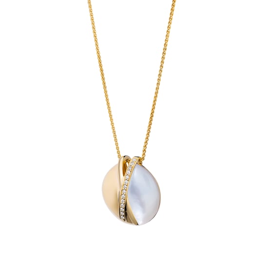 Orphelia 'Moragene' Women's 925 Sterling Silver Chain with Pendant - Gold ZH-7506/G - Image 2