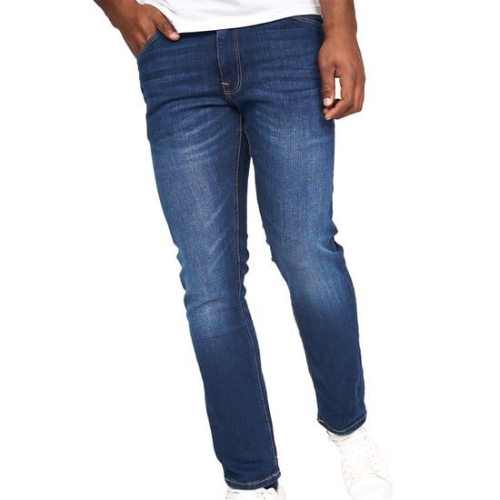 Crosshatch Mens Cadman Straight Jeans (Stone Wash) - Image 5