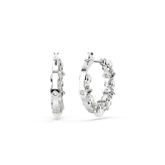 Swarovski 'Matrix Pearl' Women's Base Metal Drop Earrings - Silver 5709256 - Image 4