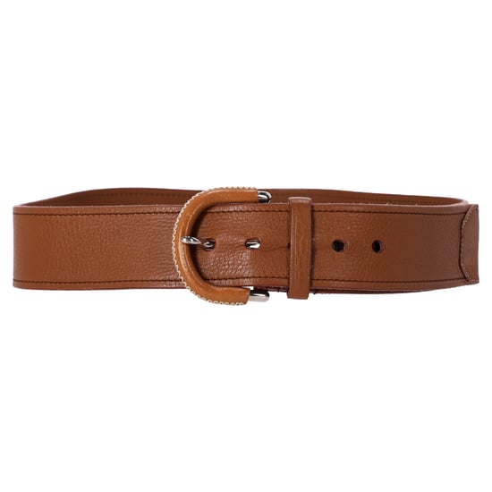 Prada Grained Belt in Brown Leather - Image 1