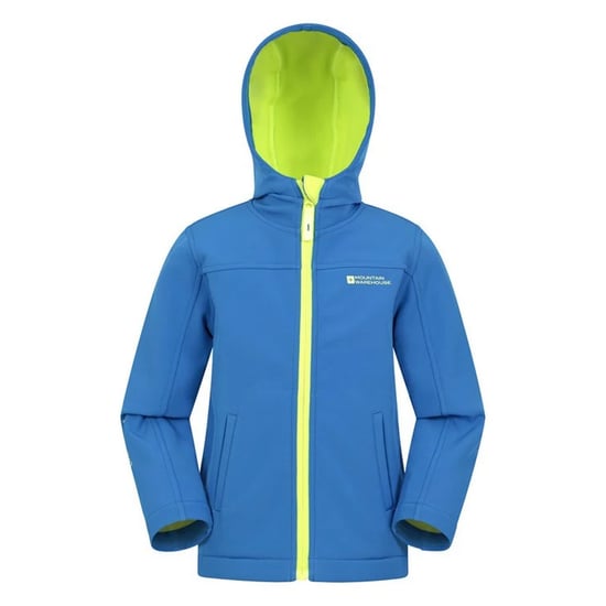 Mountain Warehouse Childrens/Kids Water Resistant Soft Shell Jacket (Cobalt) - Image 1