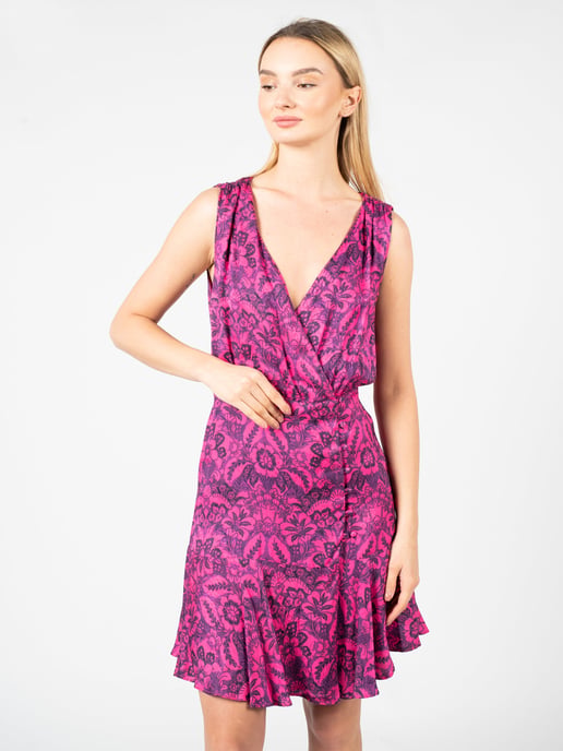 Pinko Vestido Adele de mujer rosado, Violeta - Image 3