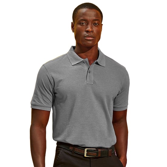 Asquith & Fox Womens/Ladies Plain Short Sleeve Polo Shirt (Heather) - Image 2