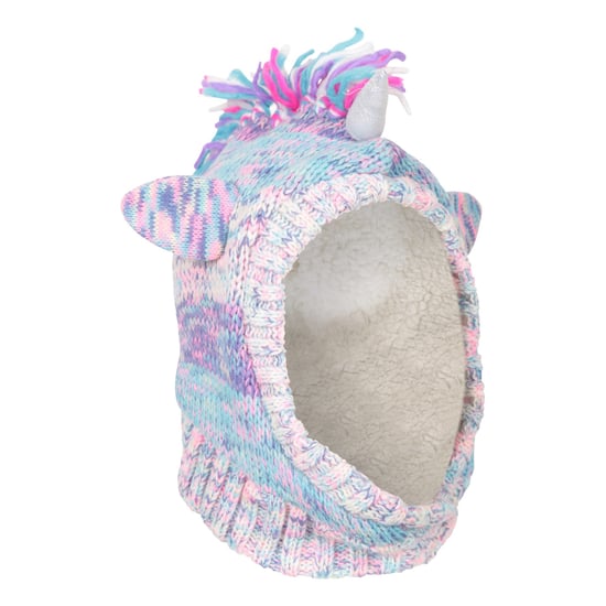 Mountain Warehouse Childrens/Kids Unicorn Fleece Lined Balaclava (Purple) - Image 4