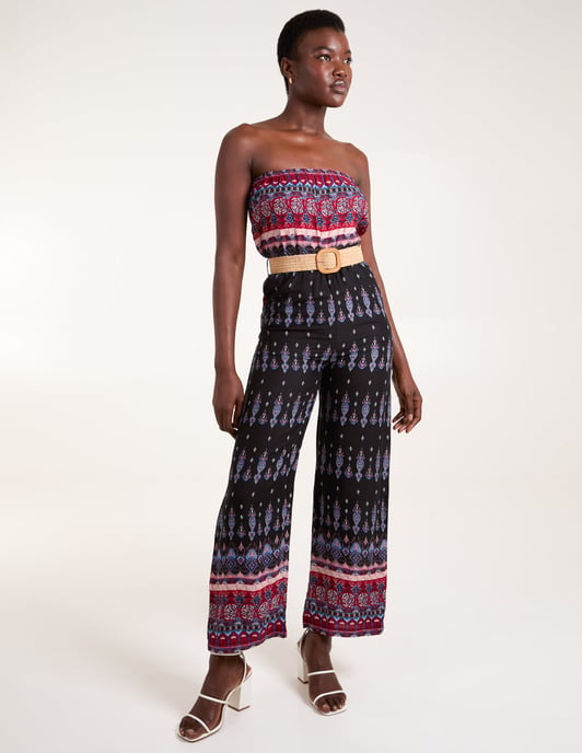 Belted Bandeau Jumpsuit