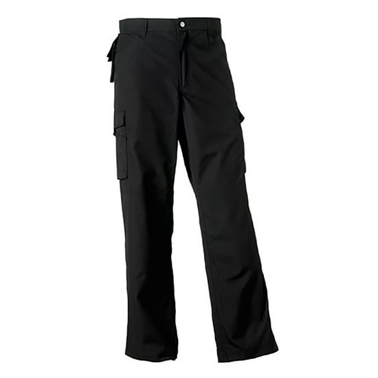 Russell Work Wear Heavy Duty Trousers / Pants(Regular) (Black) - Image 2