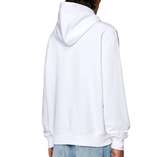 Diesel sudadera con capucha blanca con logo rasgado - Image 2