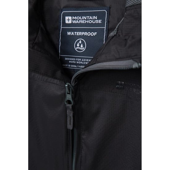 Mountain Warehouse Childrens/Kids Torrent Taped Seam Waterproof Jacket (Black)