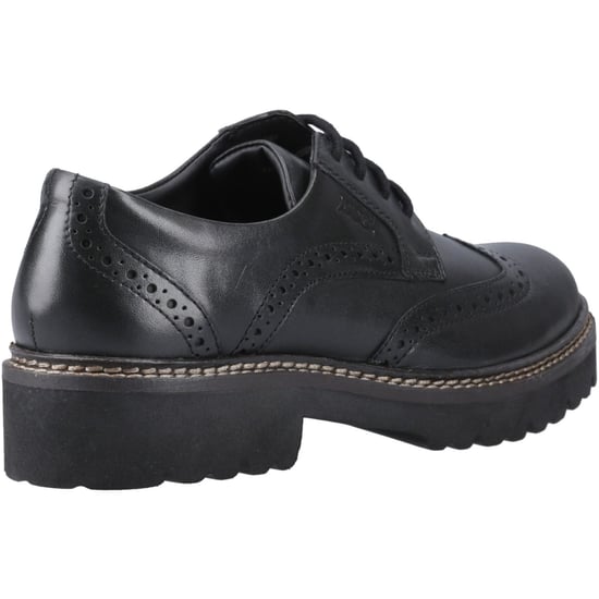 Pod Kortney Leather Women's Black Brogues Shoes - Image 2