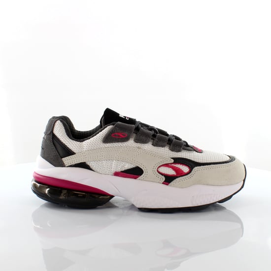 Puma Cell Venom White Purple Textile Lace Up Low Trainers - Mens