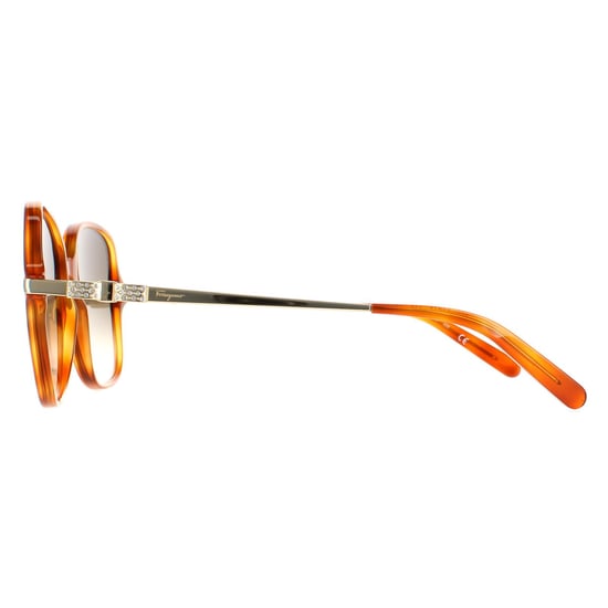 Salvatore Ferragamo gafas de sol SF990SR 214 Tortoise gris degradado - Image 3