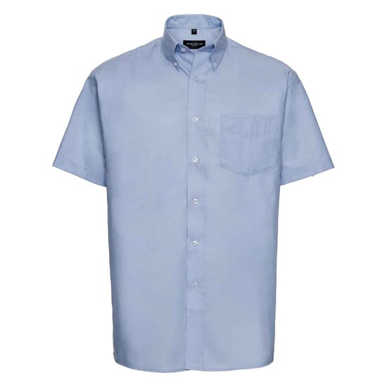 Russell Collection Mens Oxford Formal Shirt (Oxford Blue) - Image 1