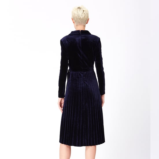 Velvet wrap effect dress - Image 5