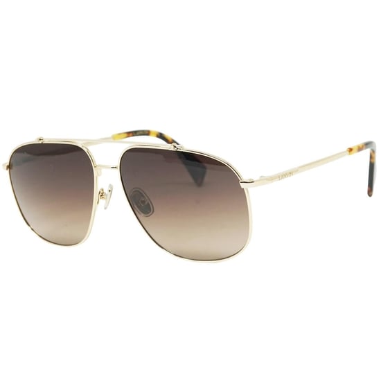 Lanvin gafas de sol doradas con lentes degradados en marrn - Image 2