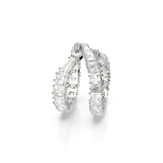 Swarovski 'Hyperbola' Women's Base Metal Ring - Silver 5677632 - Image 3