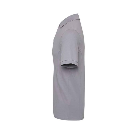 Premier Mens Coolchecker Plus Piqu Polo Shirt (Silver) - Image 3
