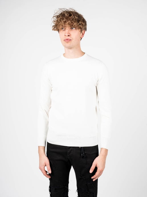 Xagon Man Suéter C-neck del hombre cremoso - Image 3
