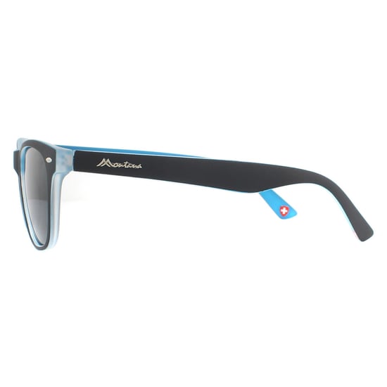 Gafas de sol polarizadas unisex Montana Rectangle mate azul claro humo - Image 3