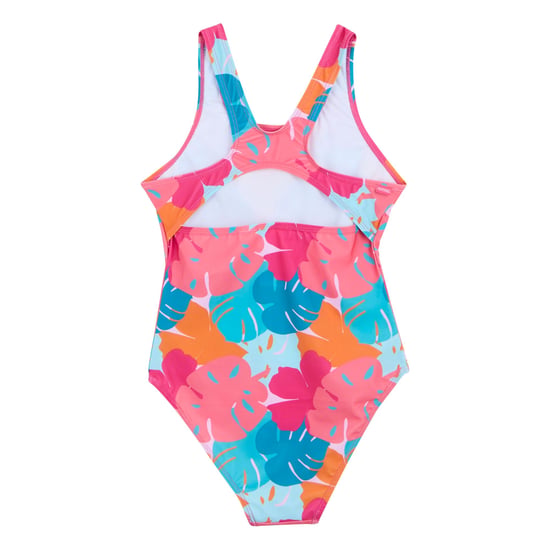 Regatta Girls Katrisse Tropical Leaves One Piece Swimsuit (Multicoloured) - Image 2