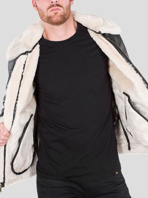 Alpha Industries B3 FL Men's Flight Jacket in Black