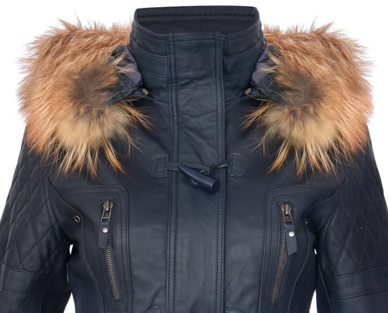 Women's Quilted Leather Park Bag with Hood - Northampton