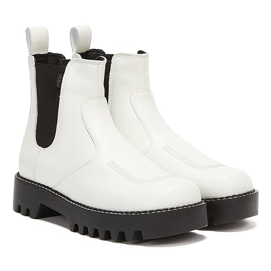 Patadas Kizziie Chelz Botas blancas para mujer - Image 1