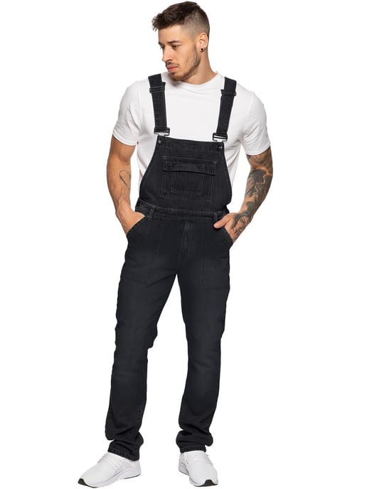 Enzo | Peto vaquero para hombre - Negro - Image 1
