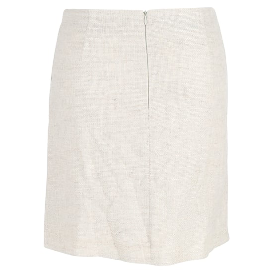 Emporio Armani Suit Mini Skirt in Cream Linen - Image 3