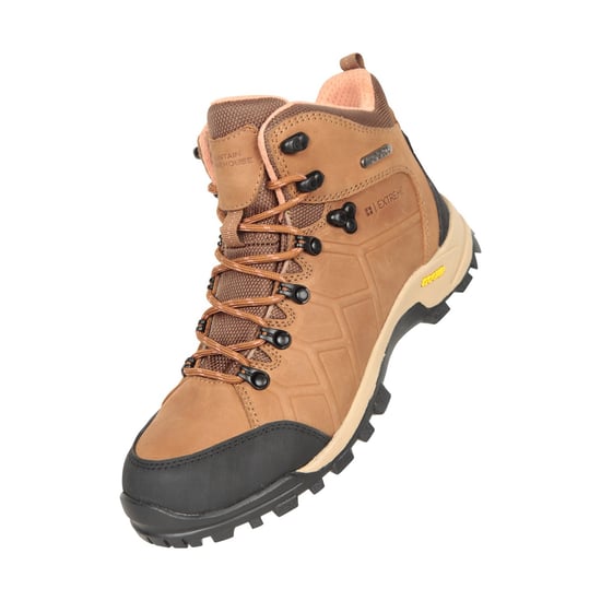 Mountain Warehouse Womens/Ladies Hurricane Extreme Leather IsoGrip Boots (Brown) - Image 1