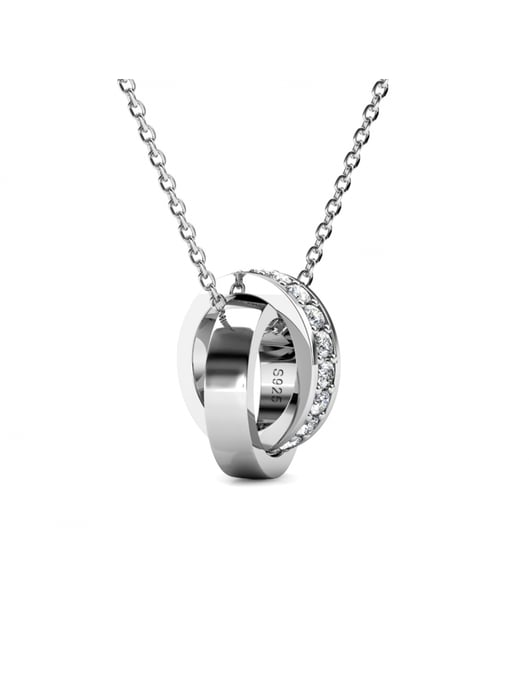 Conjuntos de aros circulares elegantes - Plata y cristal - Image 5