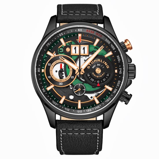 Black Ace Aviator Chronograph & Tachymeter Quartz 45mm - Image 1
