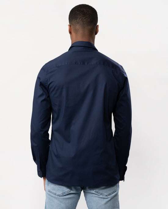 Camisa de popelín ajustada de manga larga para hombre Lyle & Scott - Image 3
